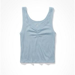 American Eagle Plush Tank Top Blue